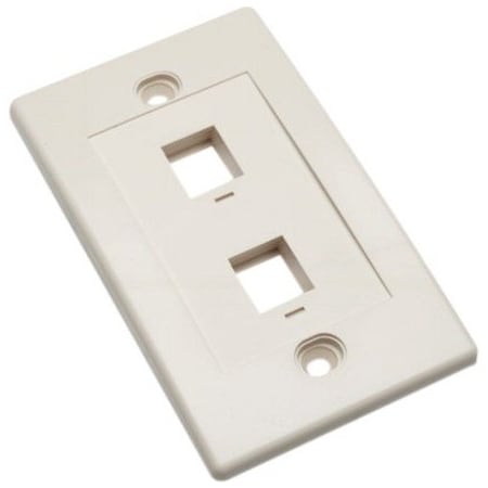 Intellinet Network Solutions 2 Outlet Ivory Wall Plate 162838